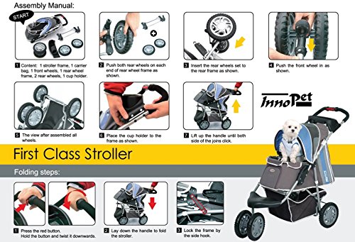 Pet-Stoller-dog-carrier-trolley-Trailer-Innopet-Buggy-First-Class-Rain-and-Wind-cover-for-fodable-pet-buggy-pushchair-pram-for-dogs-and-cats