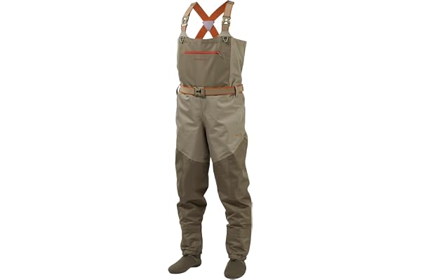 Bassdash Hommes IMMERSE Tan Waders Bottes de Pêche à la Mouche Imperméables et Respirantes Bottes de Pêche à la Mouche pour la Chasse Légères