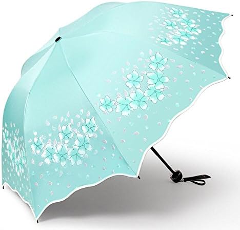 Umbrella Anti-Uv Shading Black Glue Sun-Proof Three Folding Dual-Use Umbrella, B