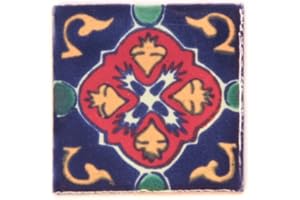 Carrelage en céramique mexicaine - 5 cm - fait à la main et éthiquement négocié par Tumia LAC - Tuile unique