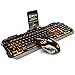 Produktbild Gaming Tastatur und Maus Set, verdrahtete USB Orange Hintergrundbeleuchtung Multimedia Ergonomische Tastatur + 3200 DPI optische Maus für Win10 / 8/7 / Mac/OS / XP/Vista