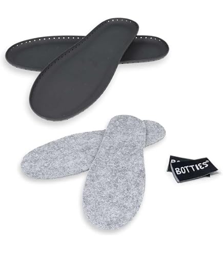 Botties Einlegesohlen Aus Wollfilz – 70% Wolle, 30% Viskose, Größe XL (34-35) Für DIY-Schuhe