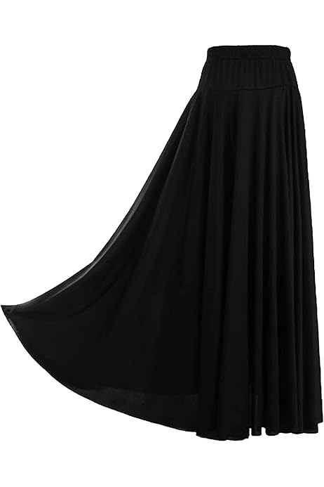 Faldas Flamencas Modernas Mujer Falda Larga A Línea Maxi Falda