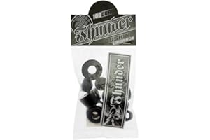 THUNDER TRUCKS Thunder Rebuild Kit Bushings Washers Axel And Kingpin Nuts Pivot Cup 100 Duro x2 Black
