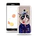 Produktbild Suming Samsung Galaxy A3 2017 SM-A320F Tasche Transparente Kristallklare Schutzhülle Weiche TPU Silikon Schale Flexible Schlanke Leichte Schutzhülle Anti-Kratz Stoßfeste Staubdichte Etui - Rauchende Katze