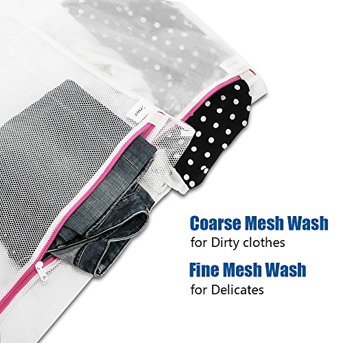 [7er Set] iCozzier Wäschenetze mit großem hochwertigem Reißverschluss Wäschebeutel für Kleidung, Unterwäsche, Socken, BHs, Feinwäsche, Unterwäsche, Pullover usw - 2