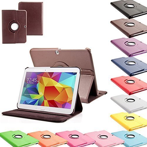 SVS-Trade 360   Tab4 10 1 Standtasche f  r SAMSUNG GALAXY TAB 4 10 1 SM-T530   T531   T535 H  lle Schutz Etui Tasche Cover  Braun 