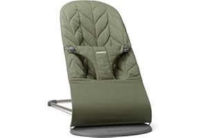 BabyBjörn Transat Bliss, Tissé, matelassage Pétale, Vert foncé