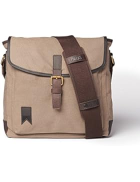 Navali Shipwright Umhängetasche für Tablets, iPads und Laptops bis 13 Zoll - Vintage-Look - Canvas Segeltuch mit...