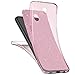 Produktbild Surakey Galaxy J7 2017 Hülle, Samsung Galaxy J7 2017 Full Body 3SE0 Grad TPU Silikon Crystal Case ,Glänzend Glitzer Transparent Vorne Hinten Komplett Schutzhülle TPU Bumper Case Etui - Rose Gold