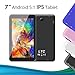 Produktbild Black Friday Deals LeaningTech 7 Zoll Android 5.1 Google Tablet PC 8GB WiFi Quad Core IPS Display Dual Kamera Capacitive Touch Screen Allwinner A33 DDR3 1.3GHz tablett PC Pad auch für Kinder (Weiß)