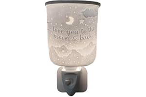 Cello Plug-In Wax Melt Burner – 3D To The Moon And Back Design Porcelain Electric Oil Warmer Aroma Lamp for Wax Melts Gift Home Fragrance Friendship Ornament Birthday Present Room Decor