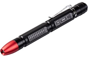 ‎WELTOOL Weltool M6-RD Red LED Dark Adjustment Penlight for Pilots, View Navigation Maps, HGN Tests, SFST and ARIDE to Dry Reviews, Pocket Pen Light with Clip for Doctors and Veterinarians