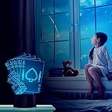 FZAI optische Täuschung 3D-Lampe Poker und Sieben, Farbe wechselnden Nachtlicht - 8