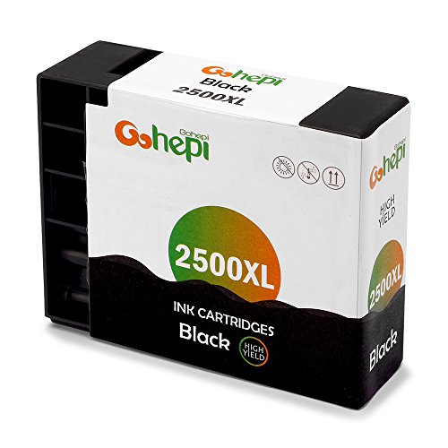 Gohepi 2500XL Kompatibel für Druckerpatronen Canon PGI-2500XL, Schwarz/Blau/Rot/Gelb 4er-Pack Arbeiten mit Canon MAXIFY MB5350 MB5050 iB4050 MB5450 MB5155 MB5150 iB4150 MB5455 Patronen - 2