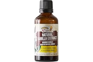 Royal Brand Vanilleextrakt ohne alkohol / Reiner Vanilleextrakt Madagaskar Bourbon / Alkoholfreier Vanilleextrakt, nachhaltig und ethisch hergestellte Vanille / 1,7 Fl oz / 50 ml / Halal / Glasflasche