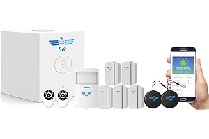 ITALIAN ALARM - Allarme Casa Senza Fili con App Smart, Kit Antifurto Casa Wireless con Sensori Porte e Finestre, Sistema di Sicurezza con Avviso Mancanza Corrente, già Configurato e Assistenza Italia