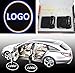 Produktbild LIKECAR 2pcs drahtloses Universalauto LED-Projektor-Tür-Lampen-Geist-Schatten-Willkommenslicht-Laser-Höflichkeit