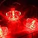 Produktbild JiaMeng-Lichterketten mit LED Lichtervorhang, Crown Festival Deko Licht 10LED Innen & Außenlichterkette Deko für Wohnzimmer, Weihnachten, Hochzeiten, Party, Garten