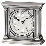 Seiko Unisex Standuhren Tischuhr Analog Silber QXE051S