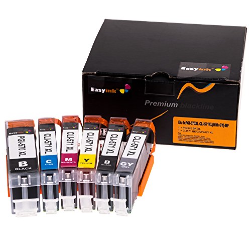 6 kompatible EasyInk XL Patronen ersetzen PGI 570 XL CLI 571 XL für Canon Pixma MG7700 MG7750 MG7751 MG7752 MG7753