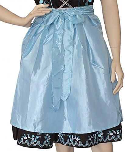 German Wear Dirndl Dirndl Apron Dirndel Traditional Apron Shiny Turquoise - Turquoise - 16