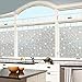 Produktbild CXZC Glasaufkleber, Fensterfolie kein Kleber Datenschutz Frosted Films Glass Window Film Cling Blume Büro Dekor Bad