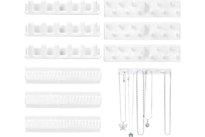 HAMKU Bijou Mural Adhésifs Crochets Porte Support Mural Range Bijoux Boucle Oreille Collier Cintre Bagues