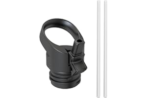 Super Sparrow Coperchio con Cannuccia, Coperchio in Paglia Standard 350ml/500ml/750ml/1L, Nero – Coperchio per Standard Bottiglia da Bere Come Sostituzione