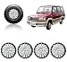 Auto Pearl - Premium Quality Car Full Wheel Cover Caps Silver and Black 14 Inches For - Toyota Qualis RS.1299.00