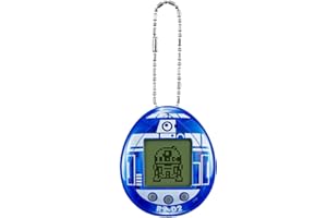 BANDAI Tamagotchi 88822 Star Wars R2D2 Virtual Pet Droid con minijuegos, Clips de animación, Modos Extra y Llavero (Azul), Multicolor