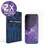 smart engineered Schutzfolie kompatibel mit Galaxy S9 [2 Stück] Premium Schutz hüllenfreundliche Abdeckung [Made in Germany] blasenfreie Aufbringung [HD-Klar] für Samsung S9 | Panzerfolie KEIN Glas