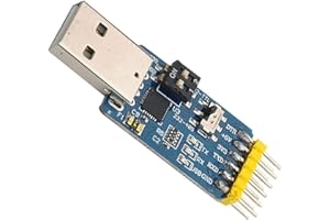 ElectroWorldFR USB to Serial Converter 6-en-1 2102 CP, Multifunctional USB vers TTL/RS485/RS232, TTL-RS232/485, 232 à 485 Serial Debug Tool 2102 CP