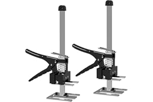 SYULCR 2 piezas Elevador de Mano, Ajustable Regulador de Altura de Baldosas, Levantador de Azulejos Para Paneles de Puertas, Armarios, Azulejos de Pared (Capacidad de Carga 170 kg)