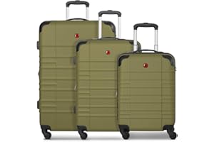 WENGER Koffer-Set 3-teilig für Damen und Herren | Reise-Trolleys 51 x 30 x 75 cm aus hochwertigem, stoßfestem ABS Material | Erweiterbar & Teleskopgriff| Amplar Evo Serie