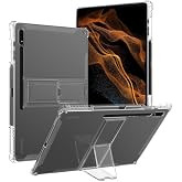Samsung Galaxy Tab S9 FE Plus/S10 Plus/S9 Plus ile uyumlu Kılıf Darbelere Dayanıklı Şeffaf Kapak X610-16-810-18 X820 Beyaz