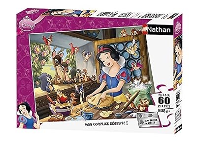 Nathan - 86554 - Puzzle Enfant Classique - Blanche Neige fait de la patisserie - 60 Pièces