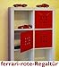 Produktbild ferrari-rote-Regal-Tür für Würfelformregale, Fachgröße ca. 33,6 x 33,6 cm