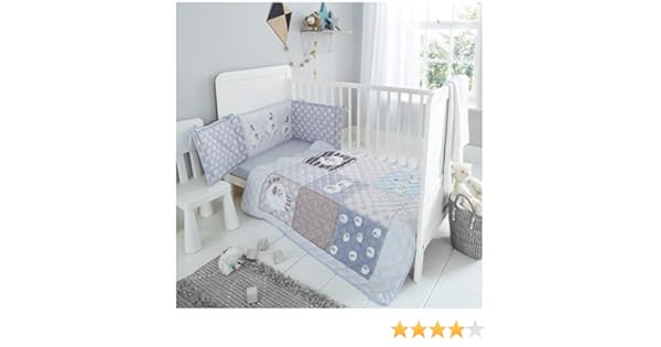 cot bed bumper set boy