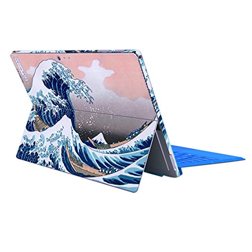 Price comparison product image ProElife Premium Seawave Pattern Colourful Cover Protector Skin Sticker Decal for Microsoft Surface Pro 4 (1 set Decal