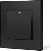 AXFEE 1 Gang 1 Way Light Switch, Wall Light Switch | Indoor Wall Switch, Mechanical Wall Light Switch, Easy to Install, Inclu