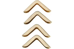 HILITAND 50pcs Protecteurs d'Angle de Livre Protecteurs de Coin de Livre Pour Scrapbooking Photos Albums Menus Bloc-notes Dossiers (C103)