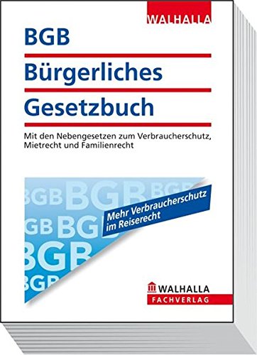 BGB - Bürgerliches Gesetzbuch: Mit den Nebengesetzen zum Verbraucherschutz, Mietrecht und Familienrecht