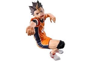 Jiumaocleu Haikyuu Nishinoya Yu Figure Model, 10 cm Saving The Ball Pose Action Figure Sculpture, PVC Desktop Figure Handmade Collectible Decoration