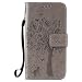 Produktbild Nancen Wallet Case Tasche Hülle für Samsung Galaxy S5 / I9600 SM-G900F (5,1 Zoll) Flip Schutzhülle Zubehör Lederhülle mit Silikon Back Cover PU Leder Handytasche im Bookstyle Stand Funktion , Schmetterling Schnalle Magnet , Baum und Katze Muster Flip Funktion Kartenfächer Etui Schale ,Schütze Dein Telefon