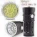 Produktbild Taschenlampe, bobogo 30000lm 12 x CREE XM-L T6 LED Taschenlampe Taschenlampe 4 x 18650 Jagd Licht Lampe
