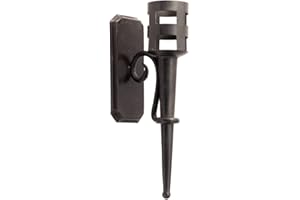 Antikas Torche murale d'extérieur en métal style médiéval pour bougies