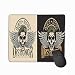 Produktbild Mouse Pad Skull Print Concept Beret Wings Rectangle Rubber Mousepad 11.81 X 9.84 Inch