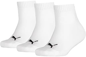 PUMA Youth Unisex Quarter Socks (3-pack)