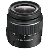  Sony 1855 Lente de cámara Digital con Montura Tipo A - Objetivo (8/7, 3.5-5.6, 18-55 mm, Negro, 5,5 cm, 5,5 cm)